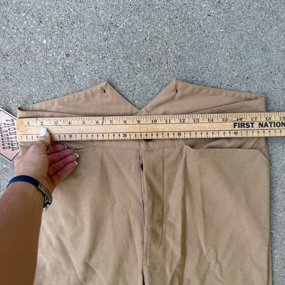 Frontier Classics Tan Western Civil War Old West Reenactment Pants 36x37 NWT - Picture 7 of 9